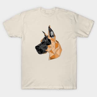 Great Dane Fawn Stained Glass T-Shirt